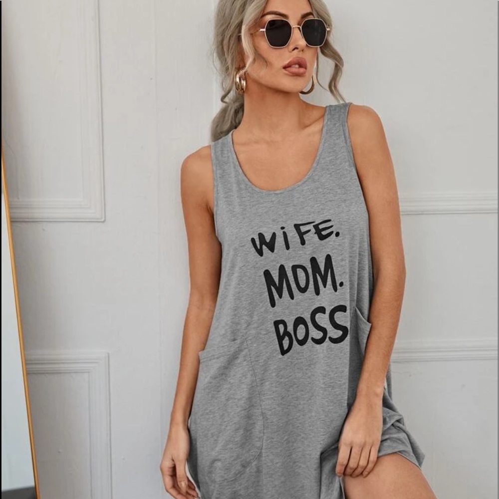 Boss Up Mom Dress